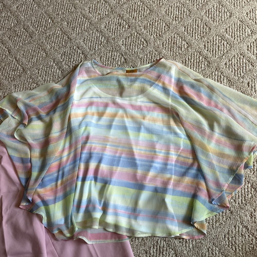 Womens Ruby Rd‎ PINK Pants Capri pants Sz 14 Large Top EUC - Outfit Set - Picture 3 of 8